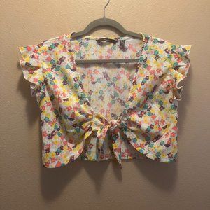 Vero Moda Floral Crop Top